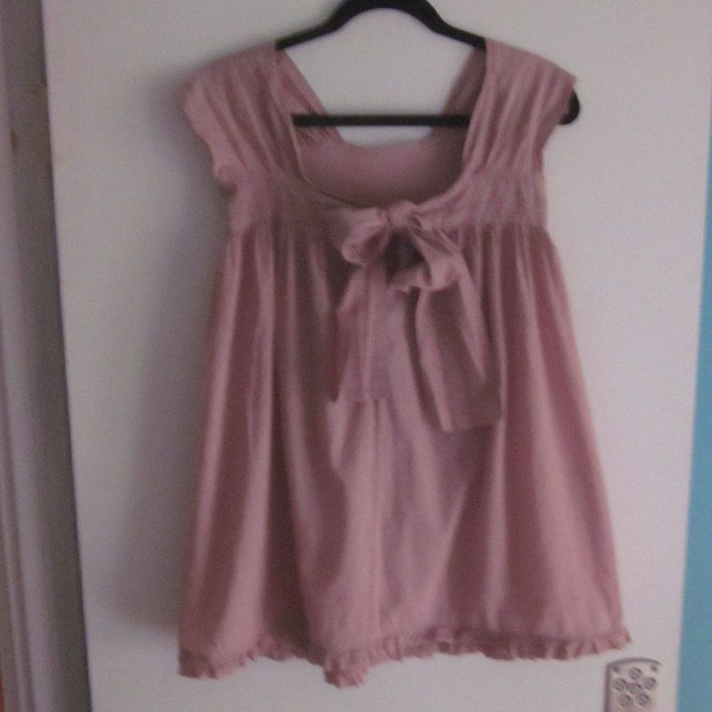 Eden's Bouquet Girls 6/8 Mauve Pink Lightweight Cotton Dress
